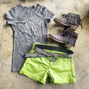 Remy low-rise big star shorts.